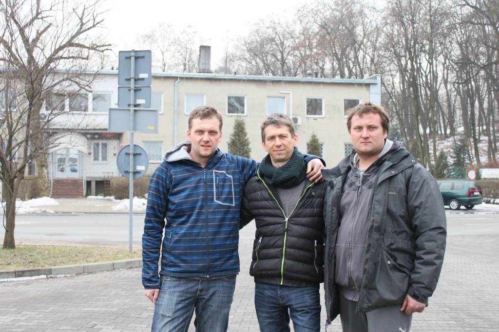 Rybnicka grupa operacyjna, od lewej: Łukasz Biegiesz, Julian Olewicz, Marcin Biegiesz
